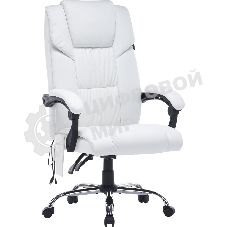 Кресло Cactus CS-CHR-OC02M-WT белый, экокожа