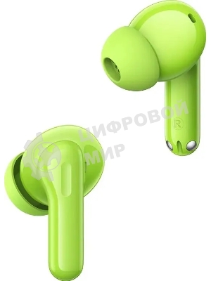 Наушники TWS Realme Buds T200 зеленый, внутриканальные, Bluetooth, до 28 ч