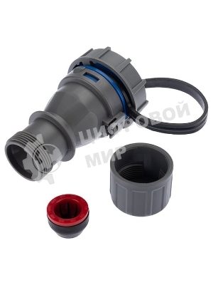 Розетка кабельная Rexant переносная влагозащищенная 16 А, 2Р+РЕ, IP68