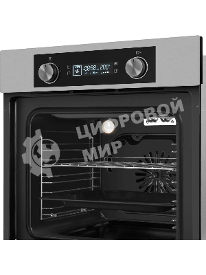 Шкаф духовой электрический Maunfeld AEOH60102S, 60л, дверца с 3 стеклами, нержавеющая сталь