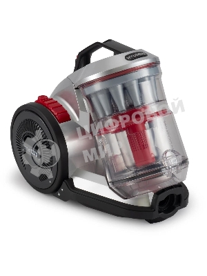 Пылесос Hyundai HYV-C2950 черный/красный, 380/2400 Вт, уборка сухая, пылесборник контейнер 3.5 л