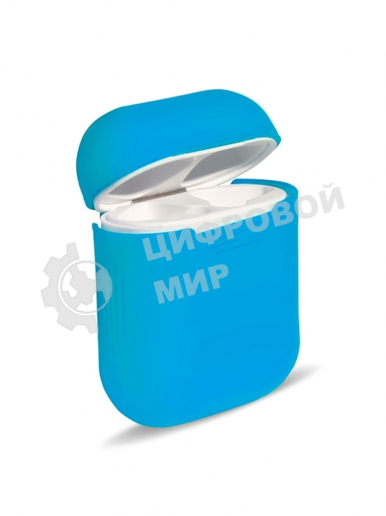 Силиконовый кейс для TWS наушников AirPods, голубой (SBECASE-001S-BU)
