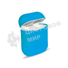 Силиконовый кейс для TWS наушников AirPods, голубой (SBECASE-001S-BU)