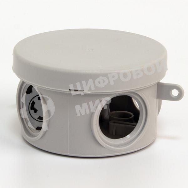 Коробка распределительная TOKOV ELECTRIC ОП 65х40 мм 4 каб. вводов IP54 серый (круг.)