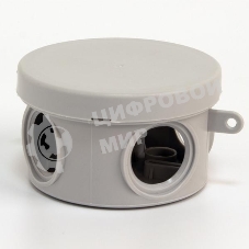 Коробка распределительная TOKOV ELECTRIC ОП 65х40 мм 4 каб. вводов IP54 серый (круг.)