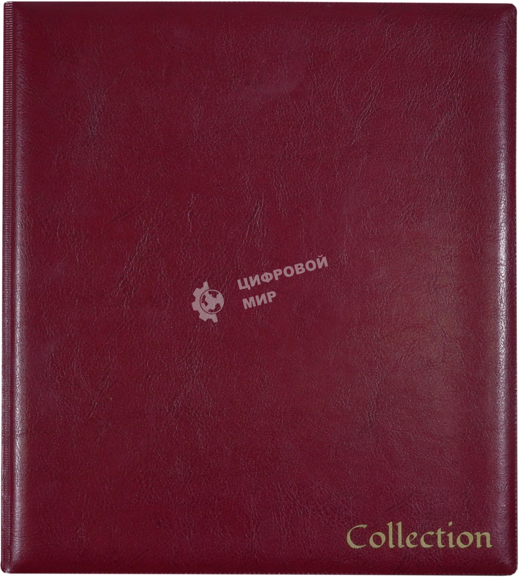 Папка на 4-х D-кольцах Silwerhof Кляссер верт. ПВХ 0.6 мм бордовый вмест.30лист.