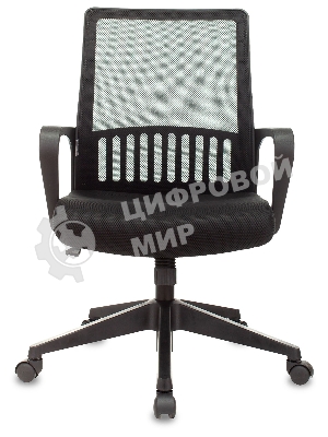 Кресло Бюрократ MC-201/TW-11 черный, сетка, 120 кг, механизм качания
