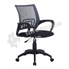 Кресло Бюрократ CH-695NLT темно-серый/черный, сетка/ткань, 120 кг, механизм качания