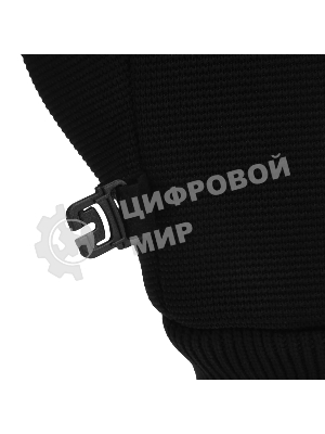 Перчатки универсальные Denzel двойные, работа с сенсорным экраном, вязаная манжета, размер 10