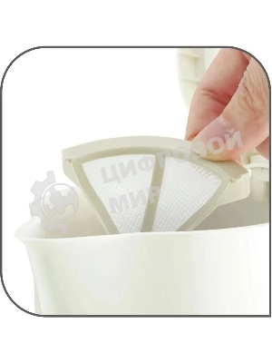 Чайник электрический Tefal KO120130 0.5л. 650Вт белый/бежевый(корпус: пластик)