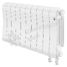 Радиатор биметаллический Royal Thermo Infinity 300 Bianco Traffico VR80 - 10 секц.