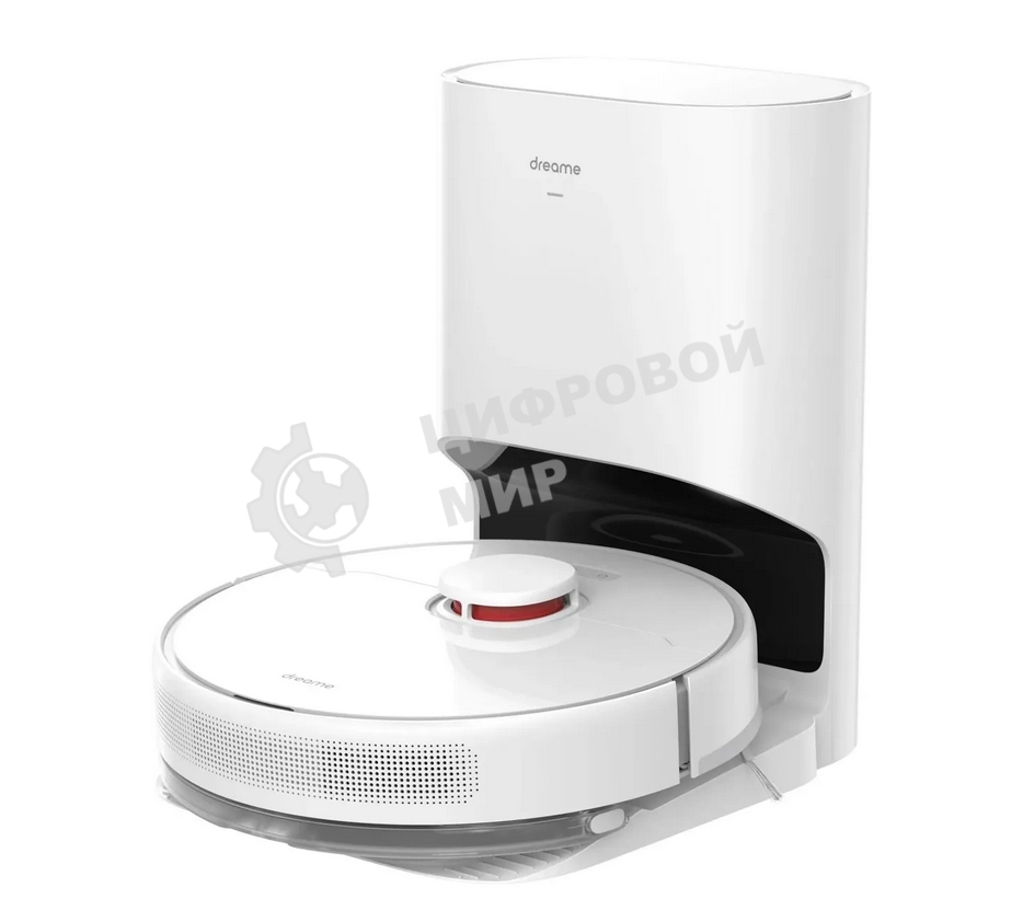 Робот-пылесос Dreame RLS3D Vacuum and Mop D10 Plus белый, 46 Вт, 5200 мА·ч Li-Ion, уборка сухая/влажная, пылесборник контейнер 0.4 л