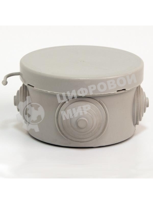 Коробка распределительная TOKOV ELECTRIC ОП 65х40 мм 4 каб. вводов IP54 серый (круг.)