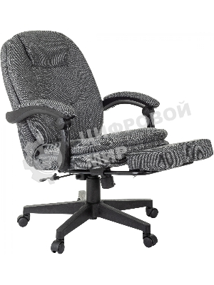 Кресло Бюрократ CH-868MSG-BF 3C1 серый, ткань, подставка для ног