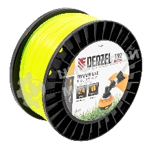 Леска для триммера Denzel круглая, 2,4мм х 192м, на DIN катушке FLEX CORD