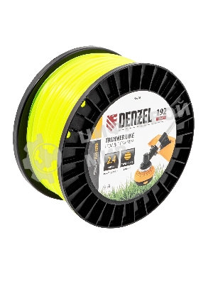Леска для триммера Denzel круглая, 2,4мм х 192м, на DIN катушке FLEX CORD