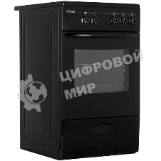 Плита электрическая Лысьва EF3001MK00 черный, конфорок 3 электрических, духовка 57 л, 50 см x 84 см x 60 см