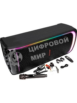 Колонка портативная Ural Молния 10000 черный 1000W 1.1 BT/3.5Jack/USB-C 20м 8000mAh