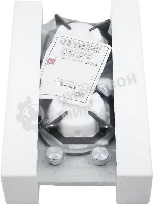 Газовая варочная панель Maunfeld EGHG.32.2CW/G, 2 конфорки, закаленное стекло, белый