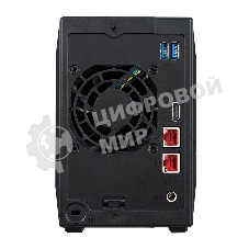 Сетевой накопитель ASUSTOR AS5402T 2-Bay NAS/Media player/Intel Celeron N5105 2.0GHz up to 2.9GHz, 4Gb SO-DIMM DDR4, noHDD(HDD,SSD),/2x 2,5Gb (LAN)/3xUSB3.2,HDMI; 90IX01R1-BW3S20