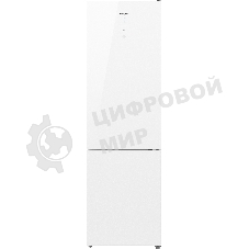 Холодильник Weissgauff WRK 1850 D белое стекло двухкамерный 223/94 л морозилка снизу, No Frost