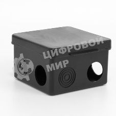 Коробка распределительная TOKOV ELECTRIC ОП 80х80х50 мм 7 каб. вводов IP54 черный