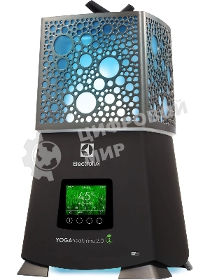 Увлажнитель воздуха Electrolux EHU-3910D черный, 65 м², 9.4 л, ионизация, гигростат