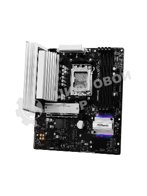 Материнская плата ASROCK A620AM Pro RS WiFi, AM5, AMD A620, 4xDDR5, 2xSATA, 3xM.2, 1xPCIe 4.0 x16, 1xPCIe 3.0 x2, 1xDP, 1xHDMI, 1x2.5Gb LAN, Wi-Fi 6E, Bluetooth 5.2, 1xUSB-C 5Gbps, 3xUSB-A 5Gbps, 4xUSB-A 2.0, 3x3.5 мм, 7.1, mATX