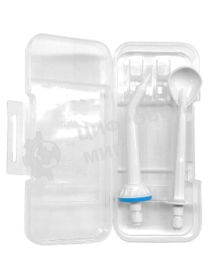 Набор универсалных сменных насадок QUMO QHI-1 (пародонтальная насадка + насадка для очистки языка) для ирригаторов полости рта 