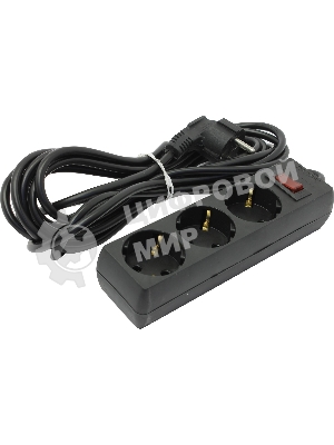 Сетевой фильтр ExeGate EX221182RUS SP-3-5B (3 розетки, 5 м, евровилка, черный)