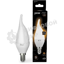 Лампа светодиодная Gauss 9.5Вт цок.:E14 свеча 220B св.свеч.бел.теп. (упак.:10шт) (104101110)