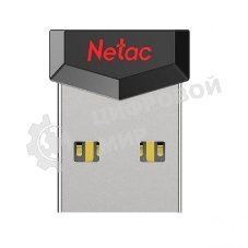 Флешка USB Netac UM81 (NT03UM81N-004G-20BK), 4Gb, USB 2.0, R/W 30/10, черный/красный