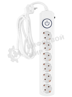 Сетевой фильтр Ippon BK-6-EU-1.8-10-W 1.8 м, 6 розеток, белый, коробка