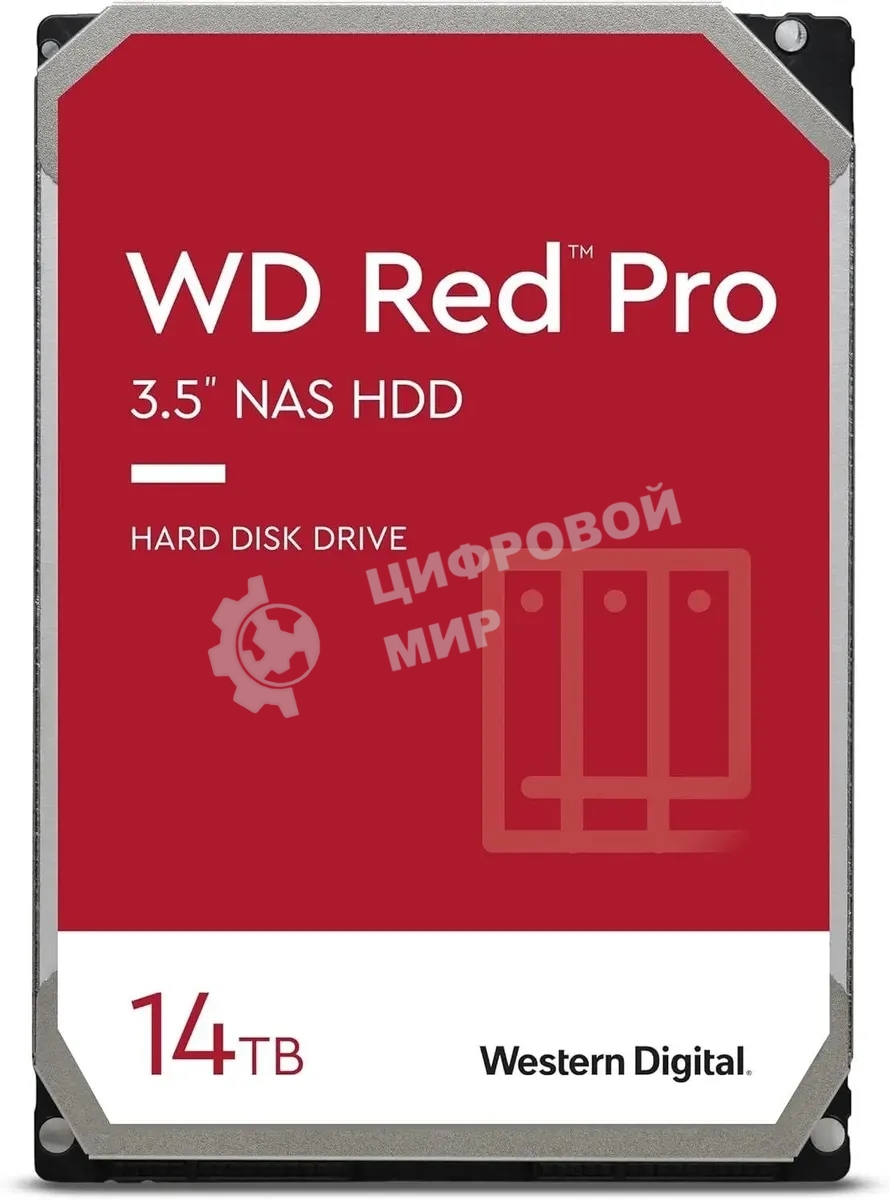 Жесткий диск WD SATA-III 14Tb WD142KFGX NAS Red Pro (7200rpm) 512Mb 3.5