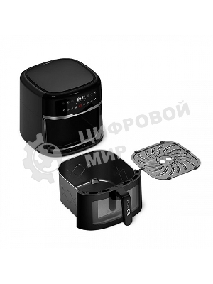 Аэрогриль BQ GR2007 черный, 1800 Вт, 8 л, сенсор, 8 программ