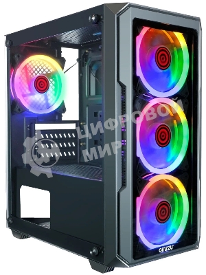 Компьютерный корпус Ginzzu CL690 mATX FAN 4*12FRGb