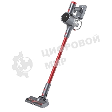 Пылесос вертикальный Topdevice WVC200 красный/серый, питание от аккумулятора, 250 Вт, уборка сухая/влажная, пылесборник 0.6 л