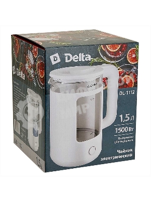 Чайник электрический Delta DL-1112 белый