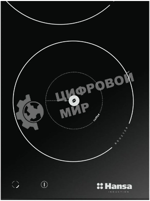 Индукционная варочная панель Hansa BHI68508, конфорок: 4 шт., стеклокерамика, независимая, черный