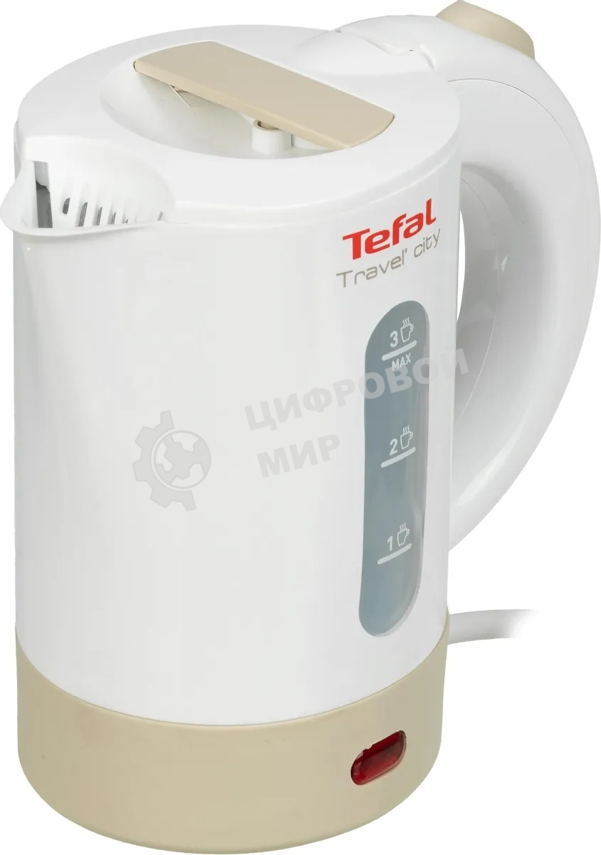 Чайник электрический Tefal KO120130 0.5л. 650Вт белый/бежевый(корпус: пластик)