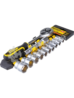 Набор головок STAYER 27750-H12  standard: 1/2 на пластиковом рельсе трещотка удлинитель 10-24мм 12ш