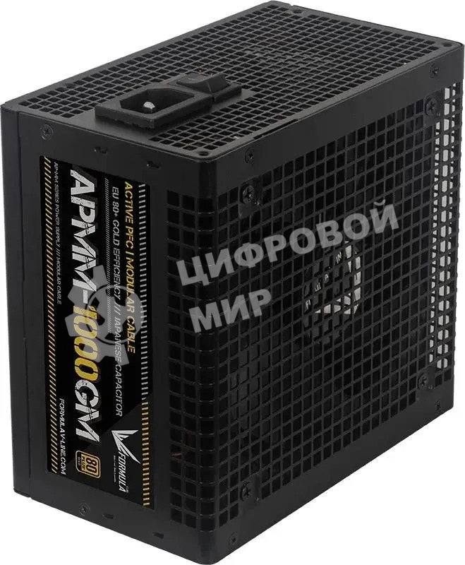 Блок питания Aerocool/Formula ATX 1000W APMM-1000GM Gen.5 80 PLUS gold (20+4pin) APFC 120мм fan 8xSATA Cab Manag RTL