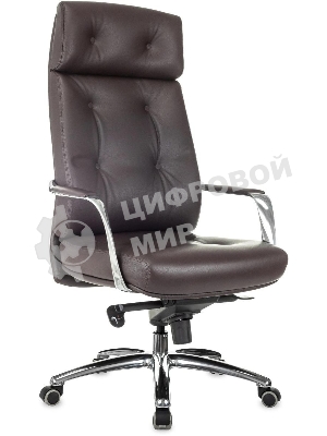 Кресло Бюрократ DAO/BROWN коричневый, кожа