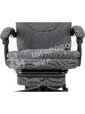 Кресло Бюрократ CH-868MSG-BF 3C1 серый, ткань, подставка для ног