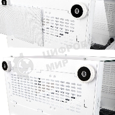 Компьютерный корпус Ginzzu V580 RGb подсветка, закаленное стекло 1хUSB 3.0,1хUSB 2.0, AU белый ATX