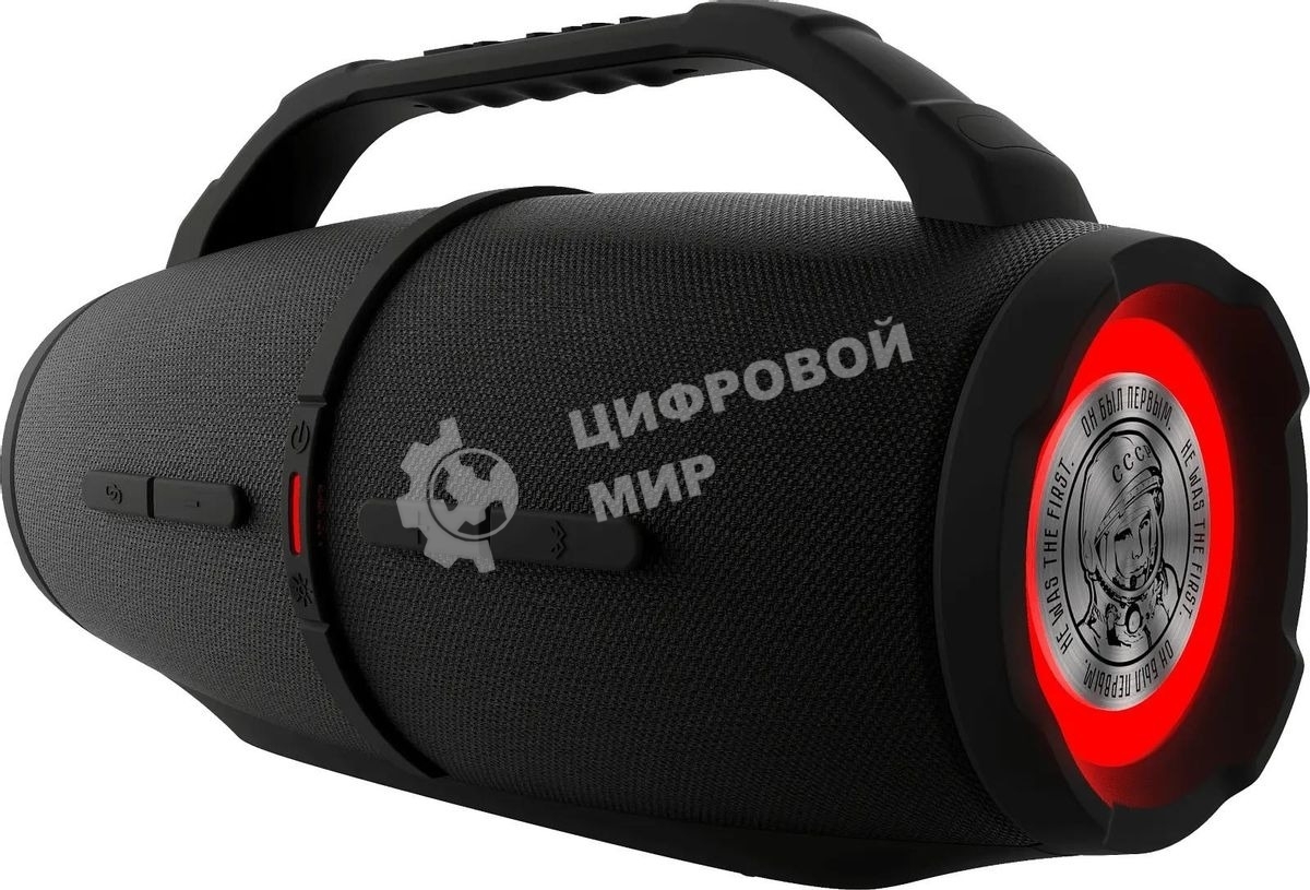 Колонка портативная Ural ГР-007 черный 60W 2.2 BT/3.5Jack/USB 10м 5000mAh (УРАЛ ГР-007 черный)