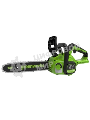 Цепная пила аккумуляторная GreenWorks GD24CS30K2, 24V, 30см, бесщеточная, c АКБ 2 А·ч и ЗУ (2007007UA)