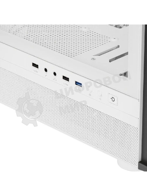 Компьютерный корпус PCCooler ME200 MESH WH, Mesh Full Tower, белый, TG, SPCC, 3x120мм ARGb E-ATX, ATX, mATX, mITX 180/380/220мм 4x2.5