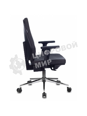 Кресло Бюрократ CH-545SL серый, экокожа, 120 кг, механизм качания