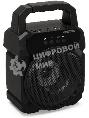 Портативная колонка Digma D-PS1500 черный 10 Вт 1.0 BT 10м 500mAh